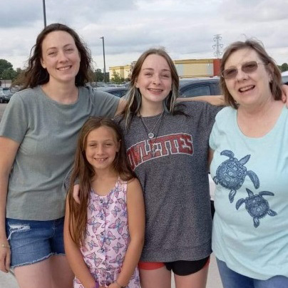 Longtime Thermo King employee Debra Gevers enjoys time with grandchildren.