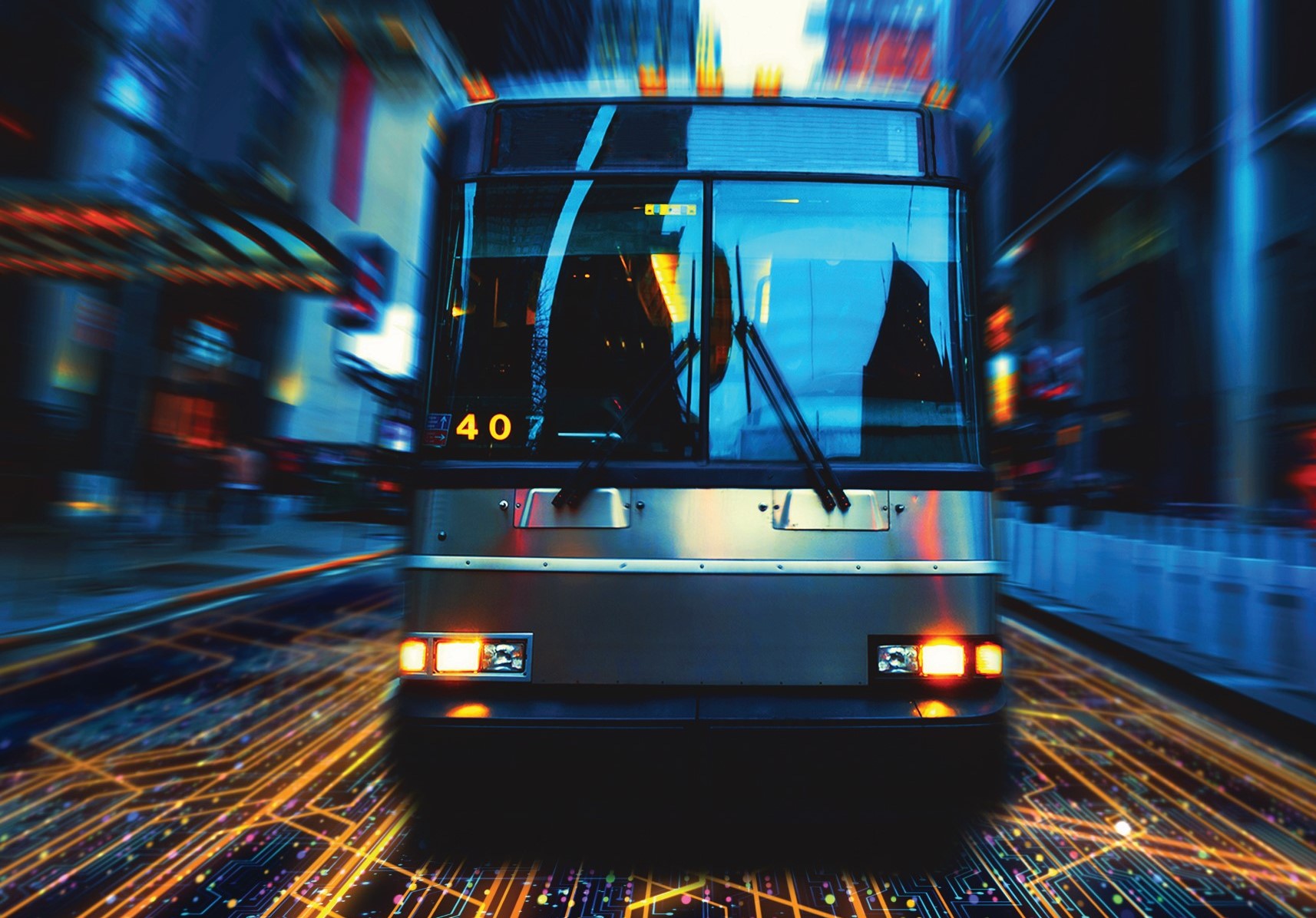 Photo showing a Bus with a solar panel